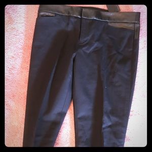 Club Monaco Black Pants with Leather Band Size 4